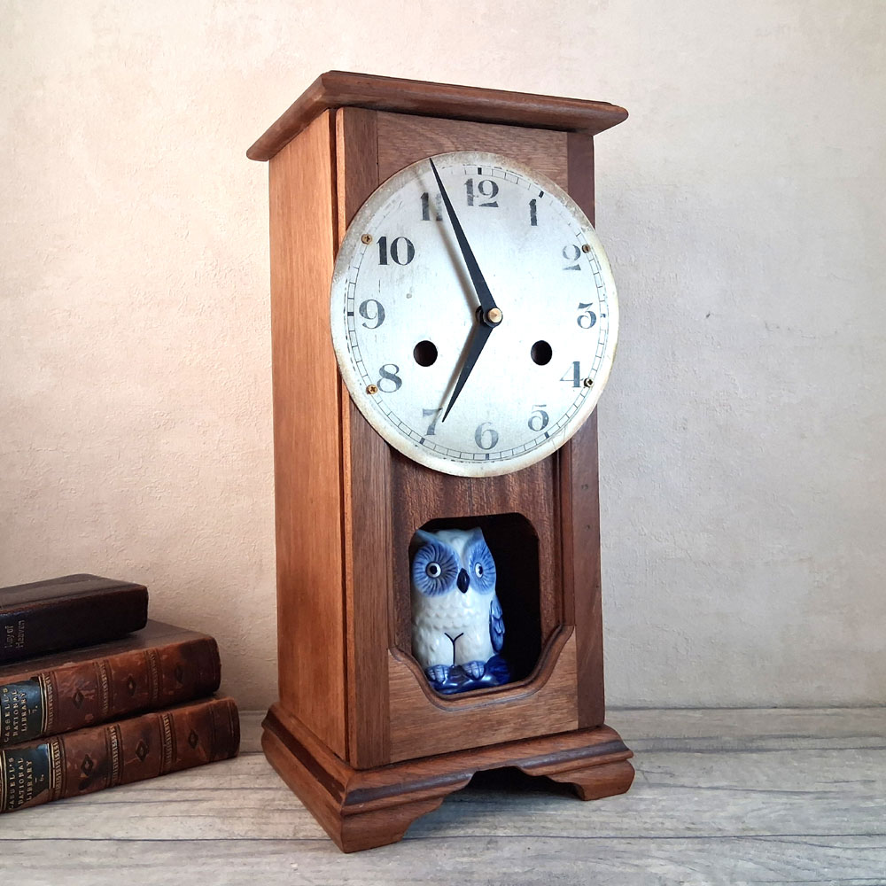 Upcycled Owl Clock